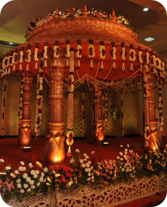 Wooden and Fabric Mandaps